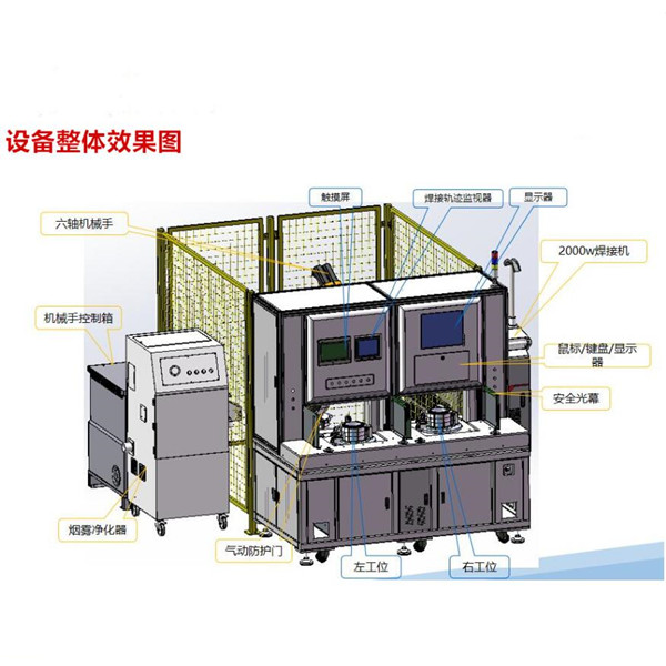 電機鐵芯激光焊接工作站